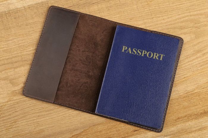 Обложка на паснорт SHVIGEL 13793 из винтажной коричневой кожи