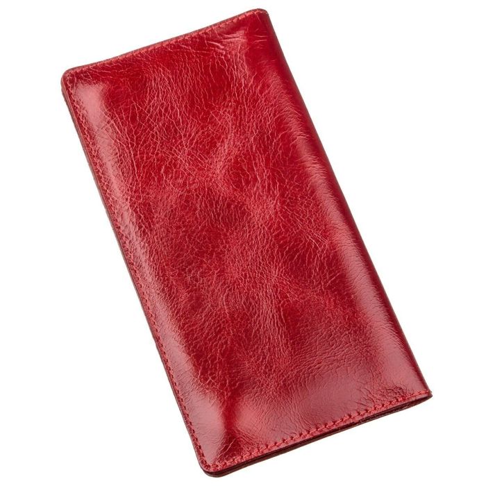 Кошелек женский вертикальный из кожи алькор SHVIGEL 16194 красный