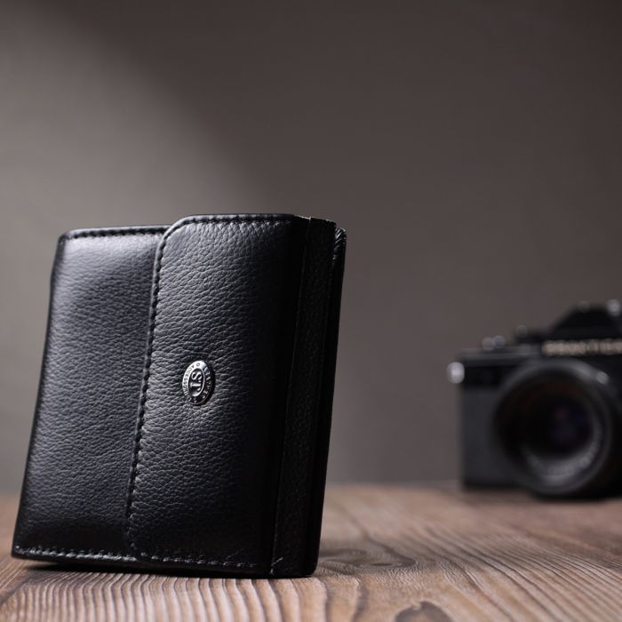 Оригинальное женское портмоне из натуральной кожи ST Leather 22724 черный