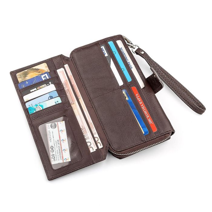 Гаманець жіночий ST Leather 18457 (ST228) з натуральної шкіри коричневий
