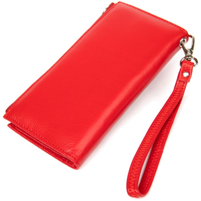 Яскравий жіночий гаманець-клатч ST Leather 19374 червоний