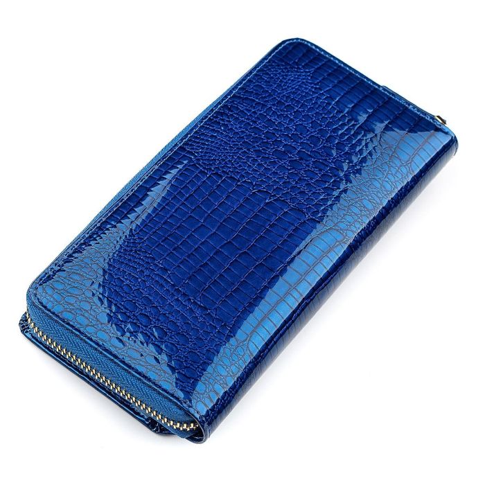 Гаманець жіночий ST Leather 18435 (S7001A) лакований синій