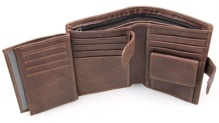 Портмоне мужское 14404 Vintage коричневое