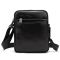 Мессенджер кожаный черный Tiding Bag 8713A