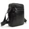 Мессенджер кожаный черный Tiding Bag 8713A