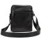 Мессенджер кожаный черный Tiding Bag 8713A