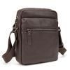 Месенджер класичний в гладкій шкірі коричневий Tiding Bag 8717C коричневий