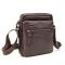 Мессенджер в гладкой коже коричневый Tiding Bag 8718C коричневый