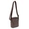 Мессенджер в гладкой коже коричневый Tiding Bag 8718C коричневый