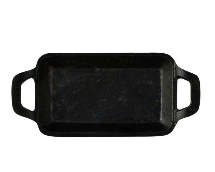 Чавунна мініформа з серверувальною дошкою MasterPro Cook & share 17х10 см прямокутна (BGMP-3807-4)