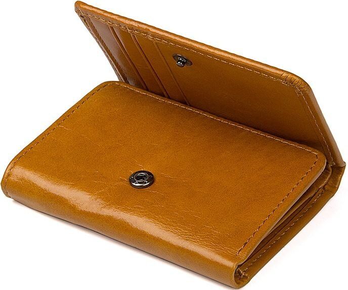 Кошелек 14597 кожаный Vintage рыжий