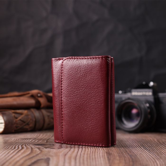 Кожаный кошелек для женщин ST Leather 22507 бордовый
