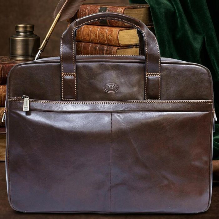 Чоловіча сумка-портфель Tony Perotti Italico 9954-40 moro (90374) Коричнева