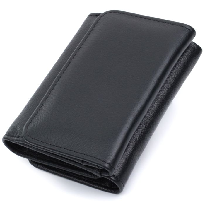 Кошелек для женщин из натуральной кожи горизонтального формата ST Leather 22722 черный
