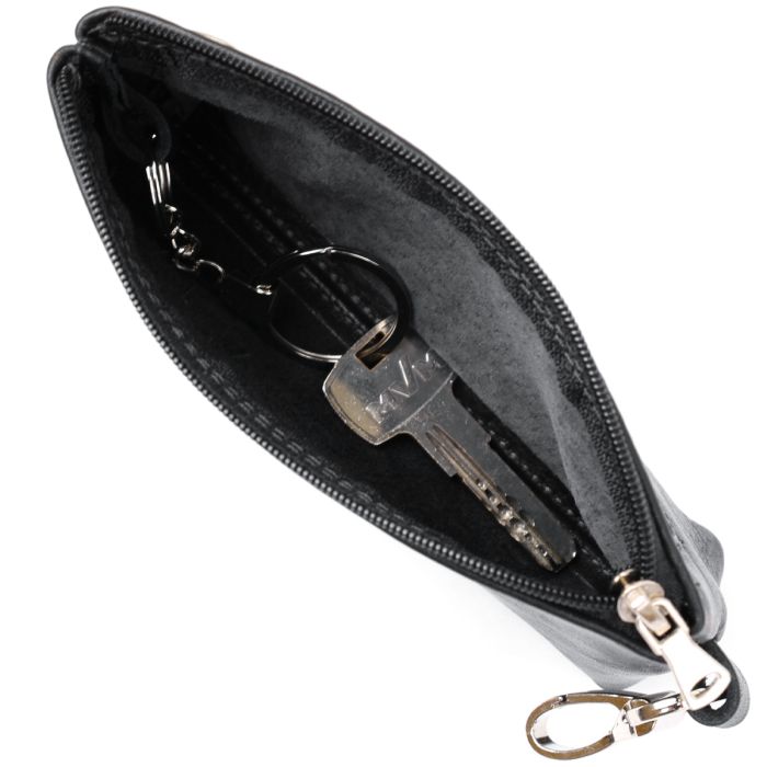 Ключница с монетницей Grande Pelle 11371 черный