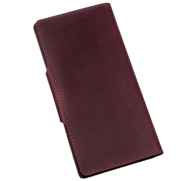 Кошелек женский из винтажной кожи SHVIGEL 16166 бордовый