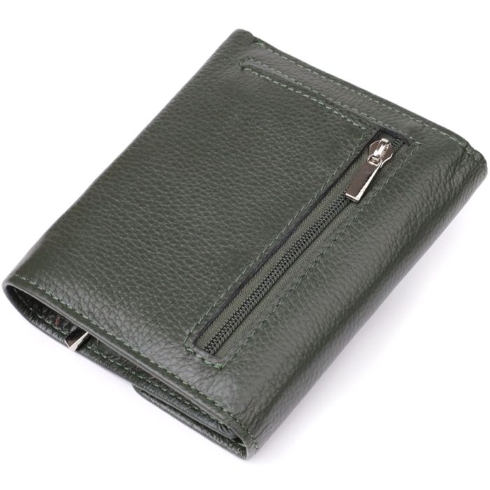 Жіночий гаманець середнього розміру із натуральної шкіри ST Leather 23074 зелений