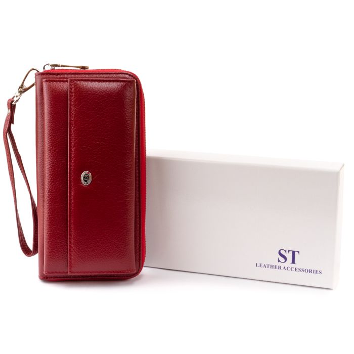 Кошелек кожаный женский ST Leather 19293 бордовый