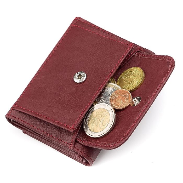 Гаманець ST Leather 18324 (ST440) натуральна бордова шкіра