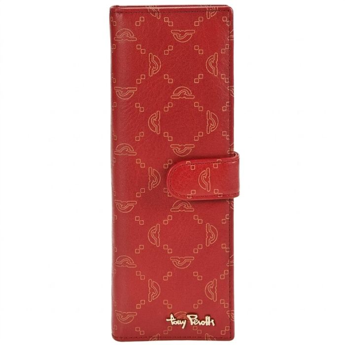 Візитниця на кнопці Tony Perotti Luxury 2639 rosso (90387) Червона