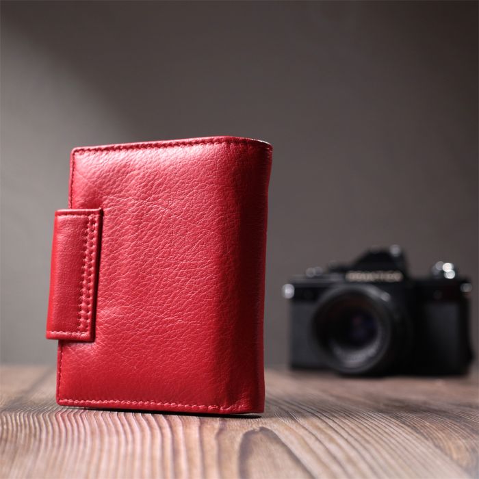 Жіночий гаманець вертикального формату із натуральної шкіри ST Leather 22704 червоний