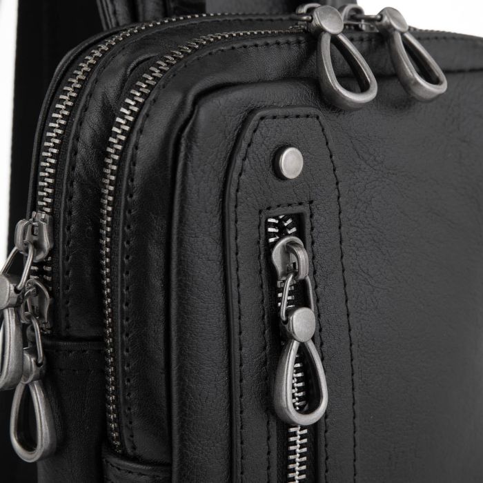 Сумка-слінг чоловіча шкіряна Tiding Bag 9801A