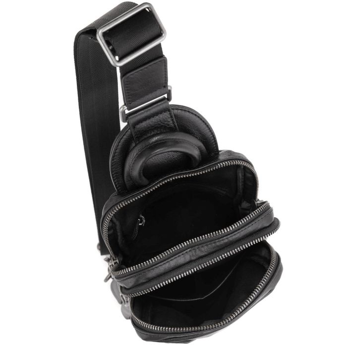 Сумка-слінг чоловіча шкіряна Tiding Bag 9801A