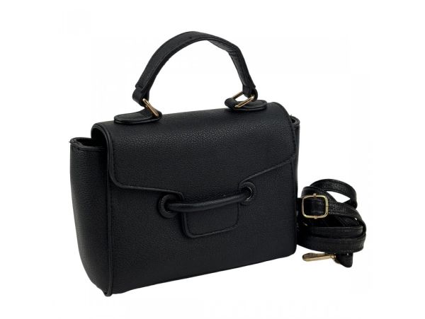 Міні-сумочка через плече з екошкіри Lilly P2-8579A чорна