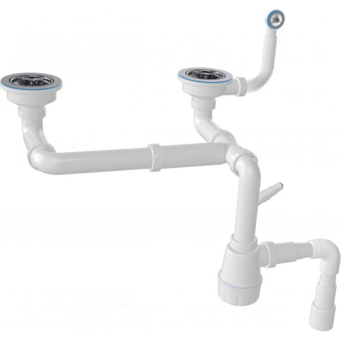 Сифон для мийки Adamant 2-й в колір Black Metallic