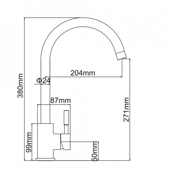 Kitchen mixer Adamant SA-01 Brown