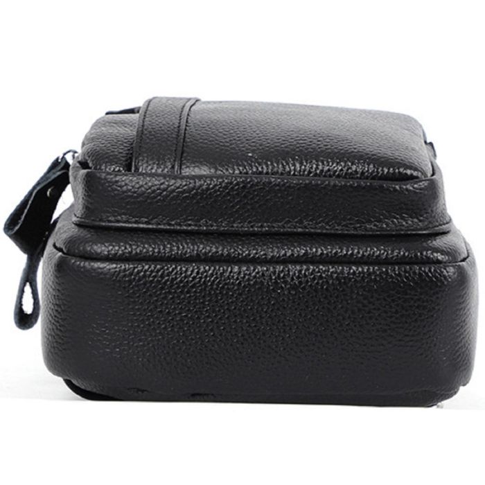 Человек кожаный черный слинг на плечо Tiding Bag A25F-6601A