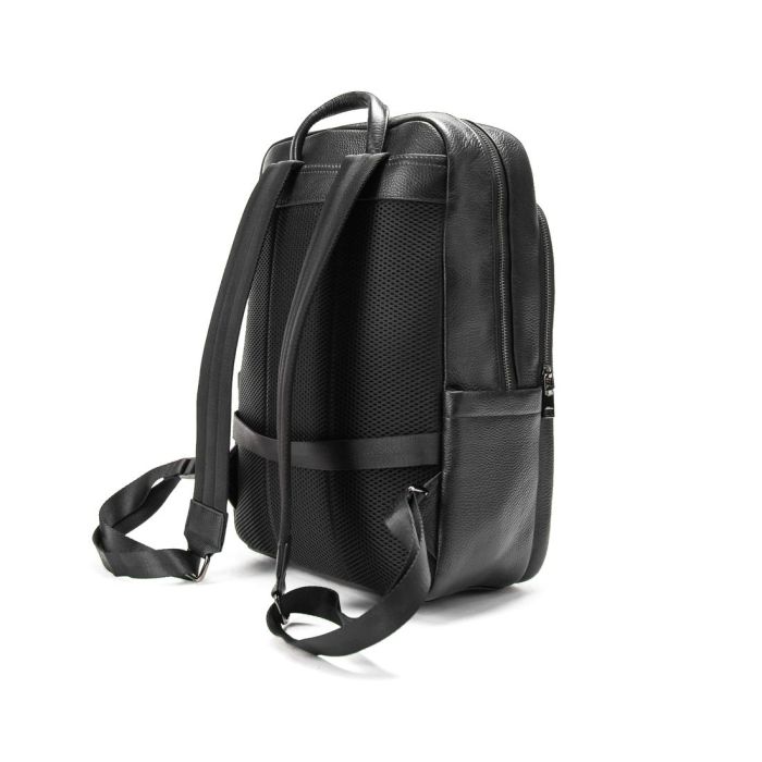 Шкіряний чорний рюкзак Tiding Bag A25F-8528-3A