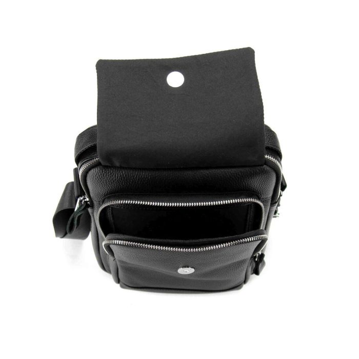Мессенджер кожаный с ручкой Tiding Bag A25F-FL-9747A