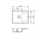 Кухонная мойка Adamant MINIMAL avena 615x495x200 мм, с крылом