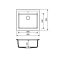 Кухонная мойка Adamant STEP серая 565x500x190 мм, без крыла