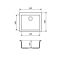 Кухонная мойка Adamant UNIVER old stone 560x500x200 мм, без крыла