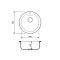Кухонная мойка Adamant WAVE terra-cotta d 485x210 мм, без крыла
