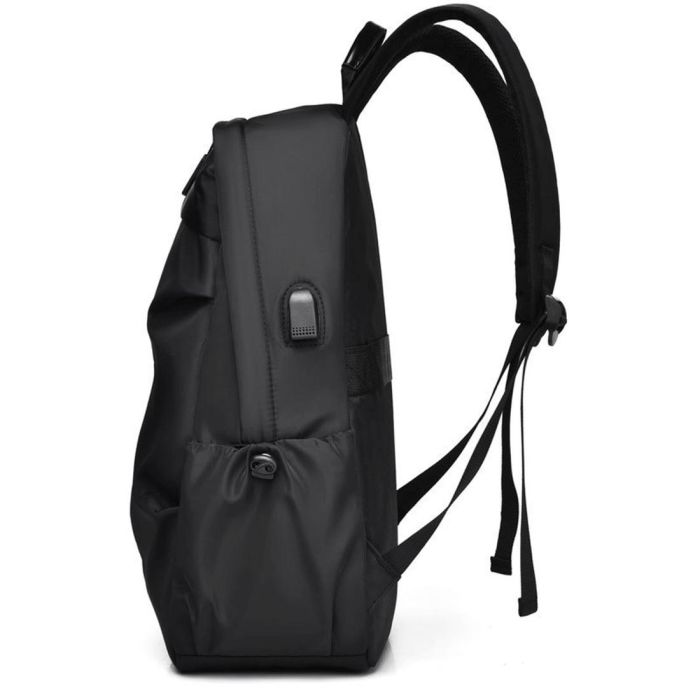 Місткий текстильний чорний рюкзак Confident ANT02-8395A
