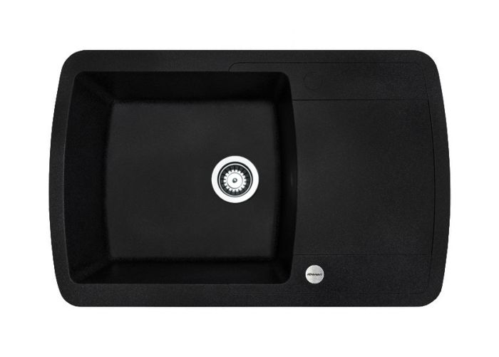 Кухонная мойка Adamant OPTIMAKS антрацит 775x495x200 мм, с крылом