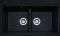 Кухонная мойка Adamant SIMILAR антрацит 885x505x230 мм, 2 полноразмерные чаши