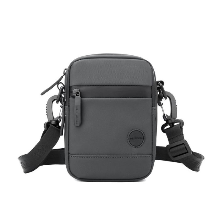 Чоловічий маленький месенджер-бананка Confident AT08-1237G сірий