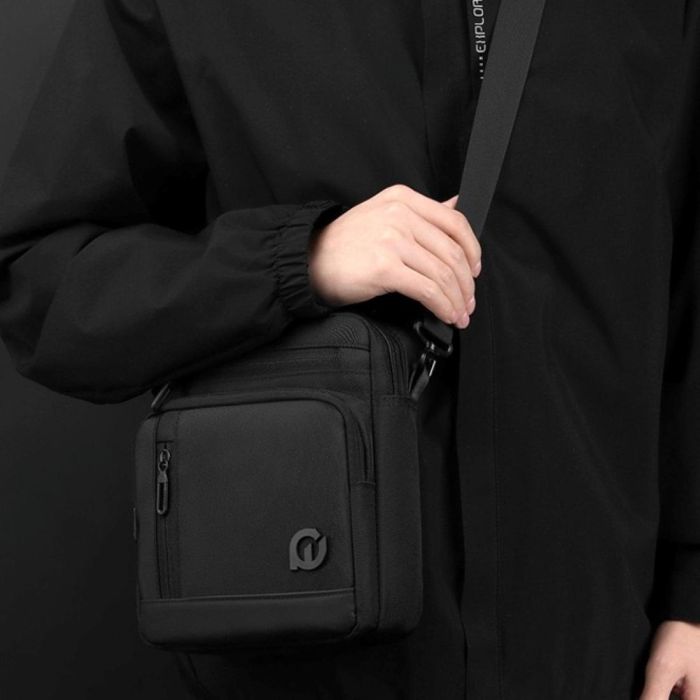 Текстильний повсякденний месенджер із ручкою Confident AT08-2134A чорний