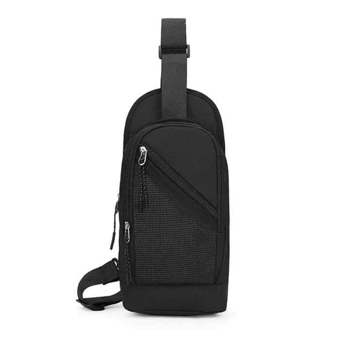 Невеликий стильний тканинний слінг Confident AT09-T-24908A чорний