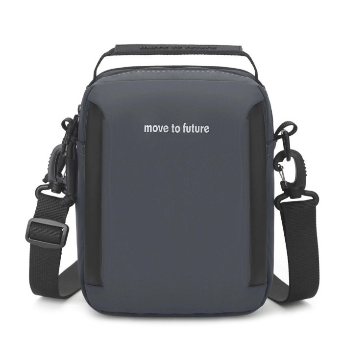 Маленька чоловіча текстильна сумка з ручкою Confident AT09-T-34724G сіра