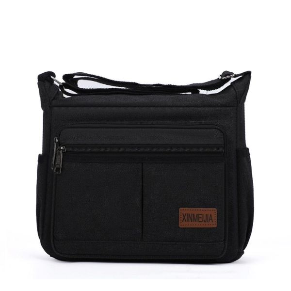 Горизонтальний текстильний месенджер з клапаном Confident ATN01-T-L085A чорний