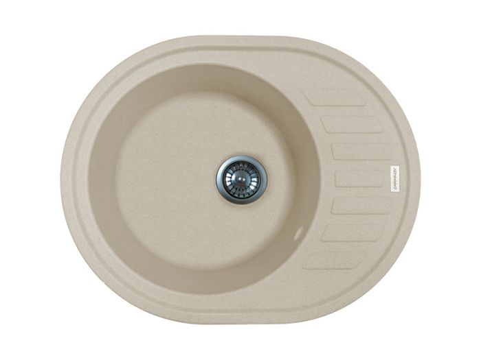Кухонна мийка Adamant OVUM avena 615x495x200 мм, з крилом