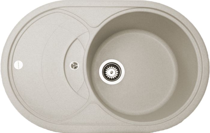 Кухонная мойка Adamant SHELL avena 770x495x200 мм, с крылом