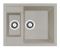 Кухонна мийка Adamant DUPLEX avena 610x495x200 мм, з додатковою чашею