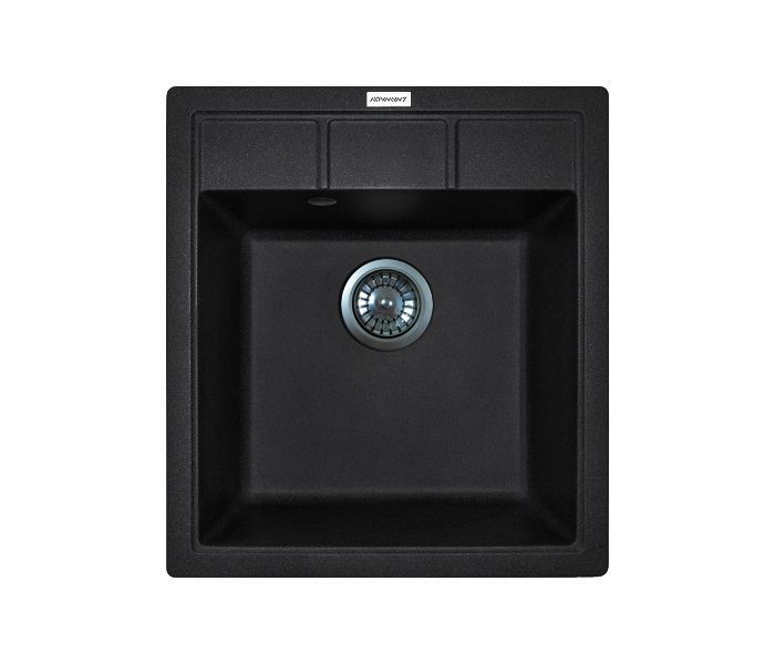 Кухонная мойка Adamant BRICK черная 460x515x200 мм, без крыла