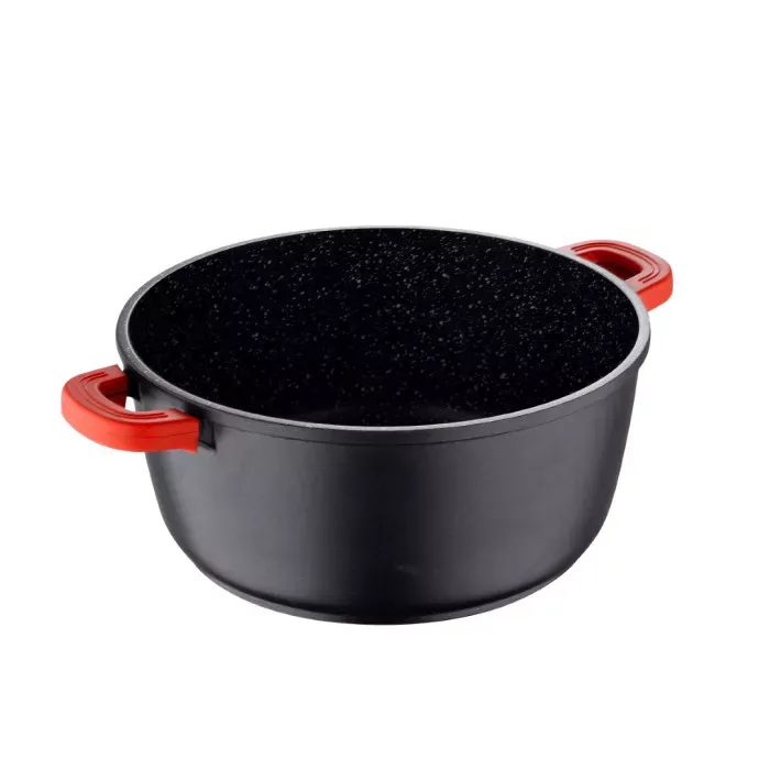 Каструля з кришкою Bergner Chroma 24 см 5 л (BG-30115-BK)